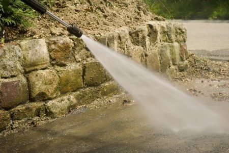 Driveway power washing